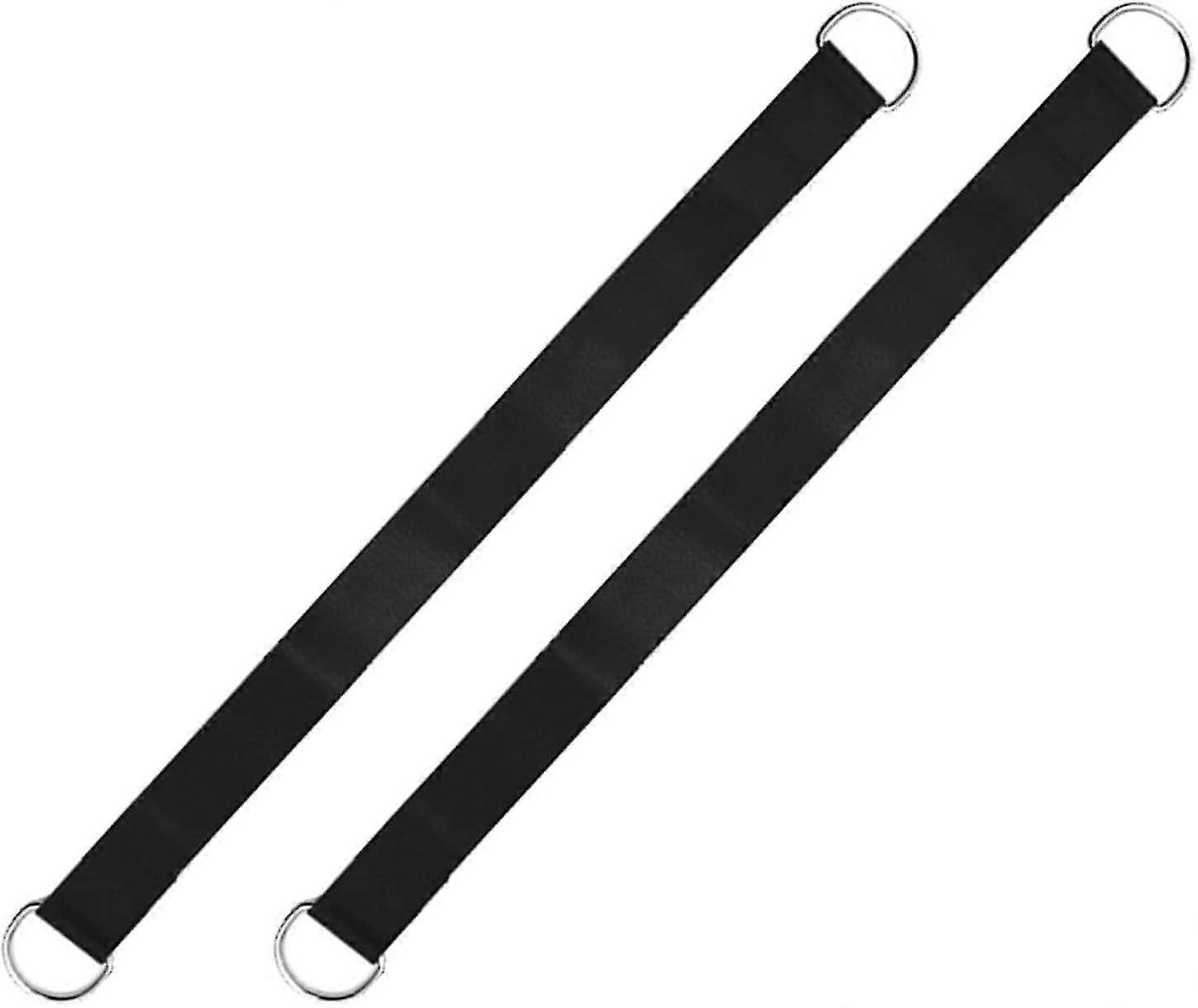 2pcs Heavy Duty Wear Resistant Barbell Strap Ropes for T Bar Row - Dumbbell Straps Multifunction