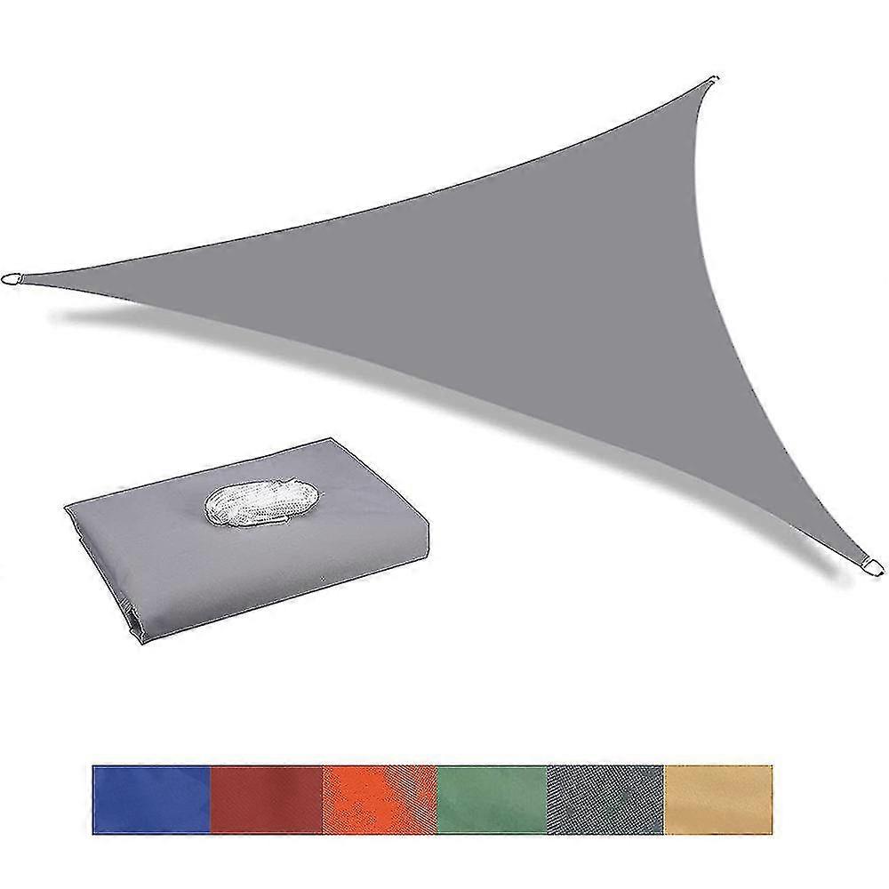10 Sizes Triangle Waterproof Sun Shade Sail Outdoor Garden Patio Party Sunscreen Awingtriangle Canopy 95% Uv Block With Free Rope