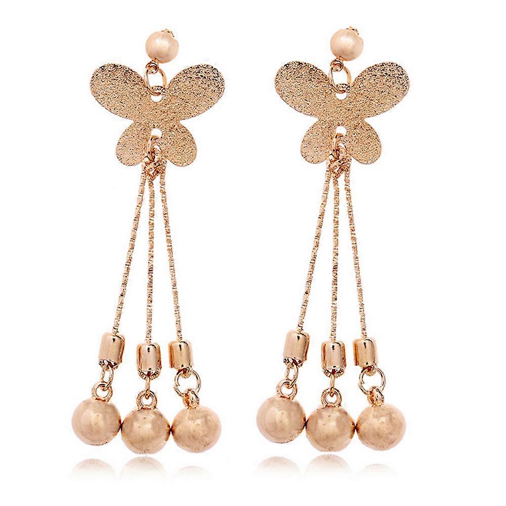 Tassel Earrings Featured Butterfly Long Exaggerated Accessory
