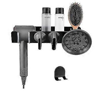 Suporte para secador de cabelo preto suporte de secador de cabelo montado na parede, suporte para secador de cabelo, organizador de gancho para secador de cabelo supersônico Dyson-hf-hf1-ZZY