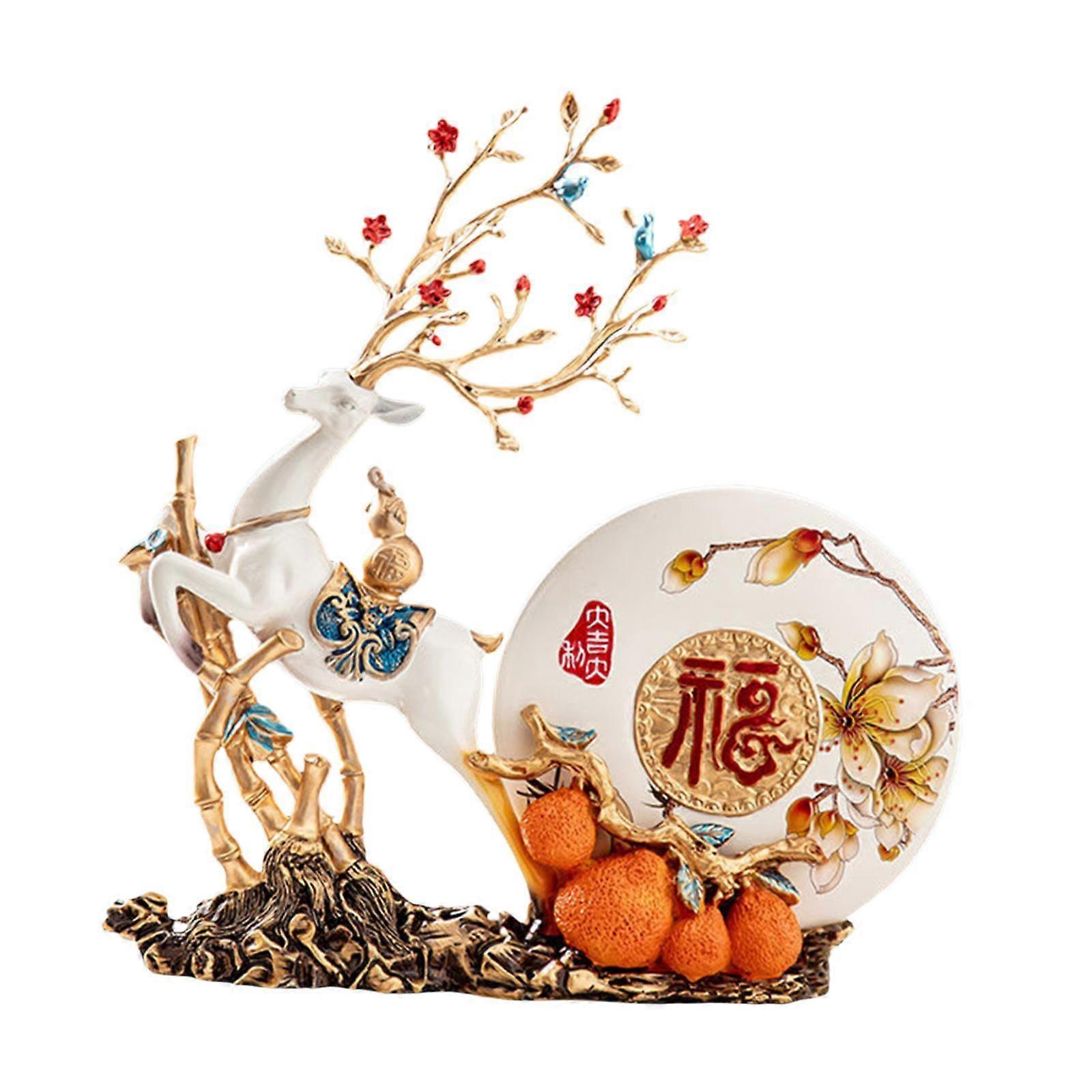 Statuetta di cervo Delicata statua di animale creativo per bambini da camera da letto da ufficio