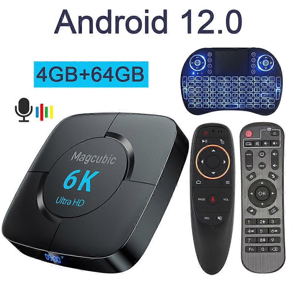 Android 12 TV Box Wifi6 HDR10+ Allwinner H618 32G 64G Support 8K 6K 4K BT5.0 Voice Media Player Set top box