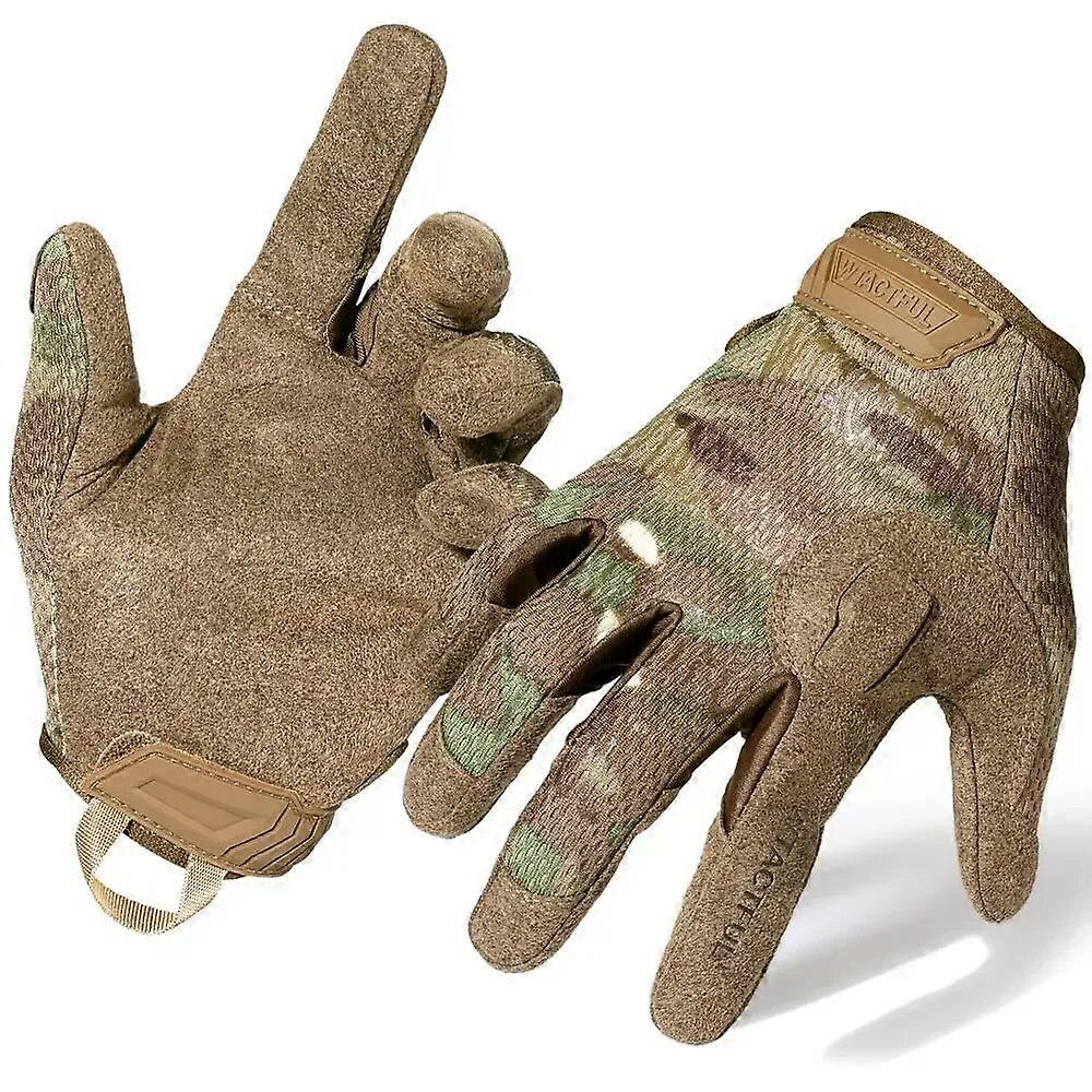 Gloves Men Camouflage Tactical Full Finger Gloves Airsoft Army Military Sports Riding Hunting Hiking Bicycle Cycling Paintball Mittens