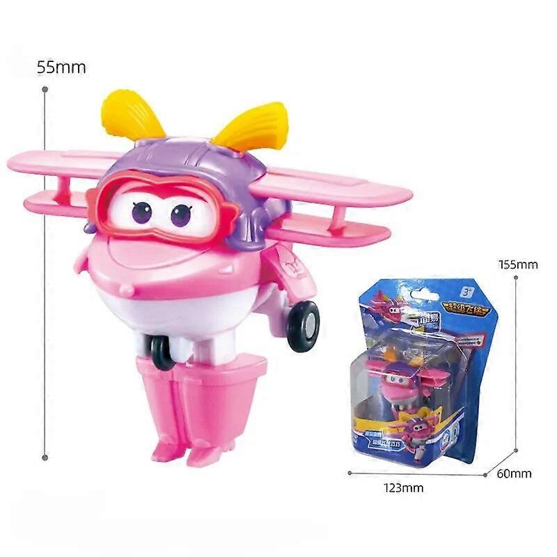 Super Wings Action Figures 2" Mini Transforming Deformation Airplane Robot Jett Dizzy Dino Transformation Model Toys Kids GiftsThump Remote Control Ro