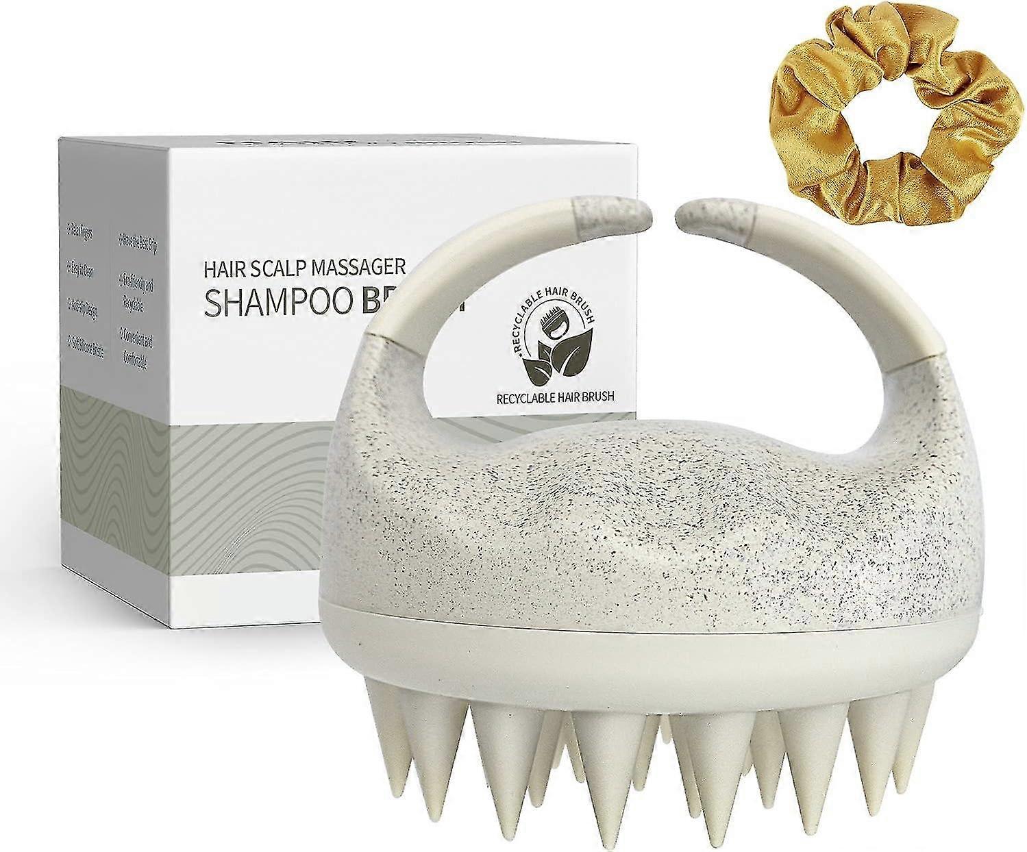 Scalp Massager Shampoo Brush, Head Scalp Massager for Hair Growth, Scalp Scrubber with Soft Silicone Bristles, Scalp Scrubber