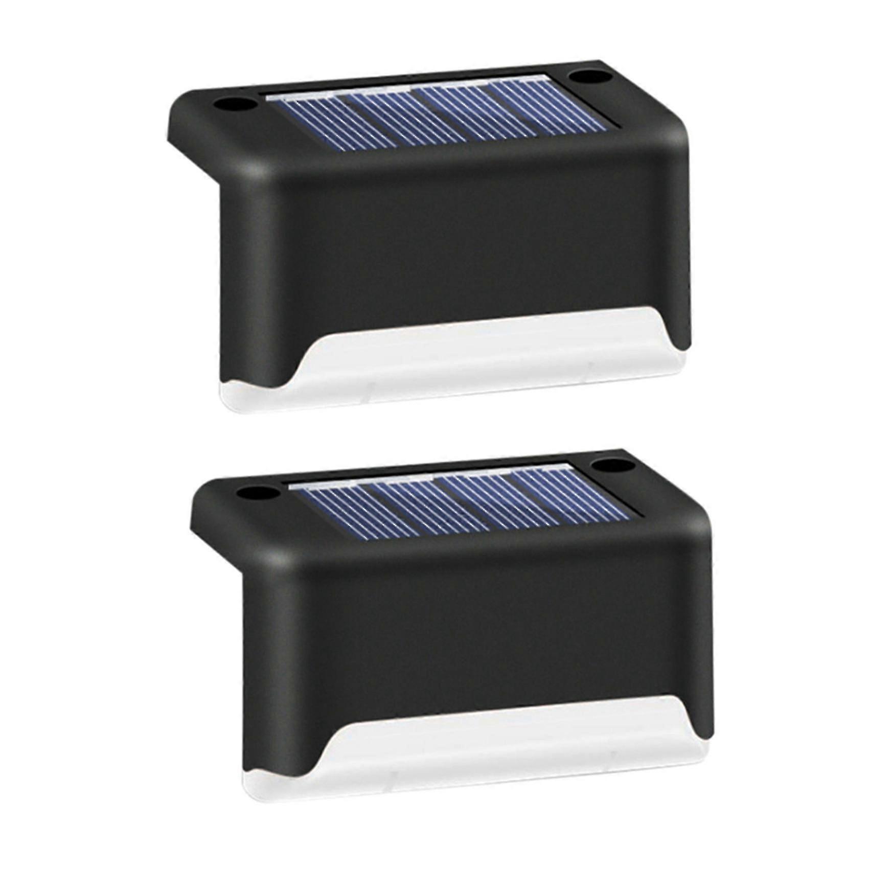 8pcs Solar Step Light Led Waterproof Stair Railing Fence Light