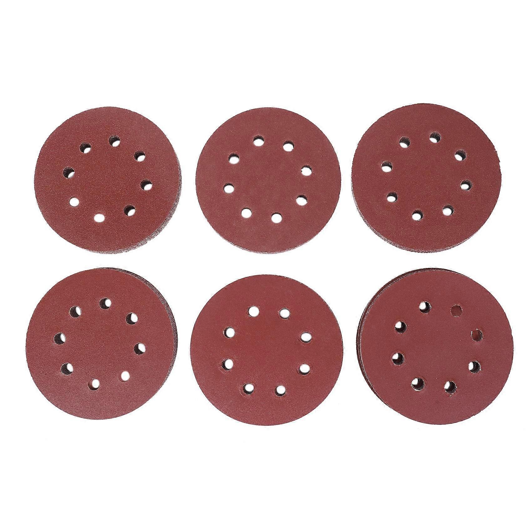 60PCS 5 Inch Sanding Discs Sandpaper Assorted 60 80 120 180 240 320 Grits For Power Random Track