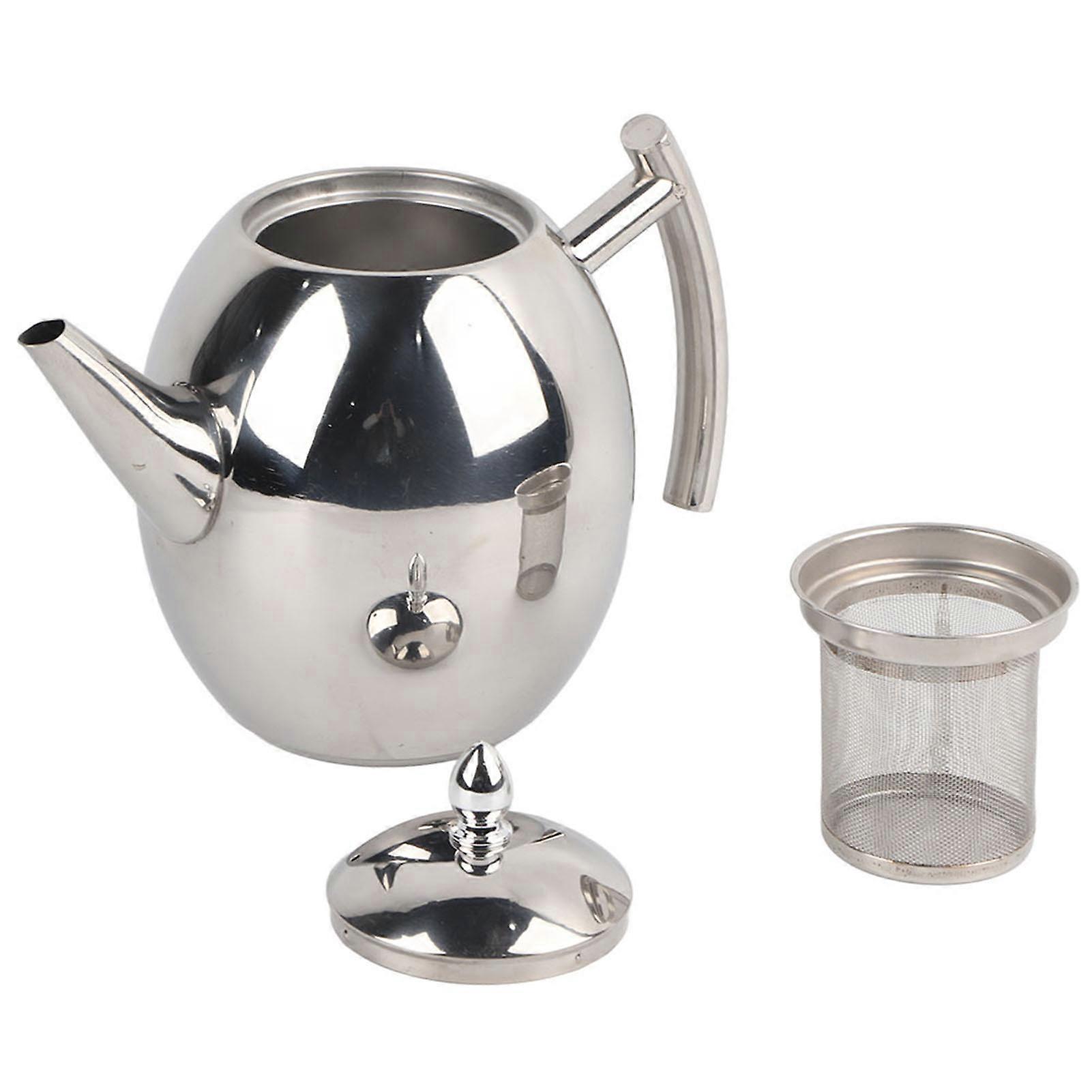 Teapot Container Coffee Pot Kettle With Filter Large Capacity Stainless Steel