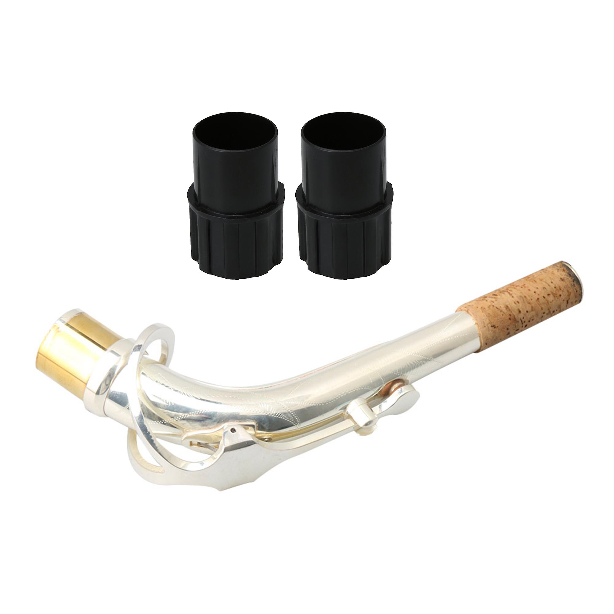 E Flat Alto Bend Neck with 4x4mm Socket Clamp-On Holder 2 x Sax End Plug