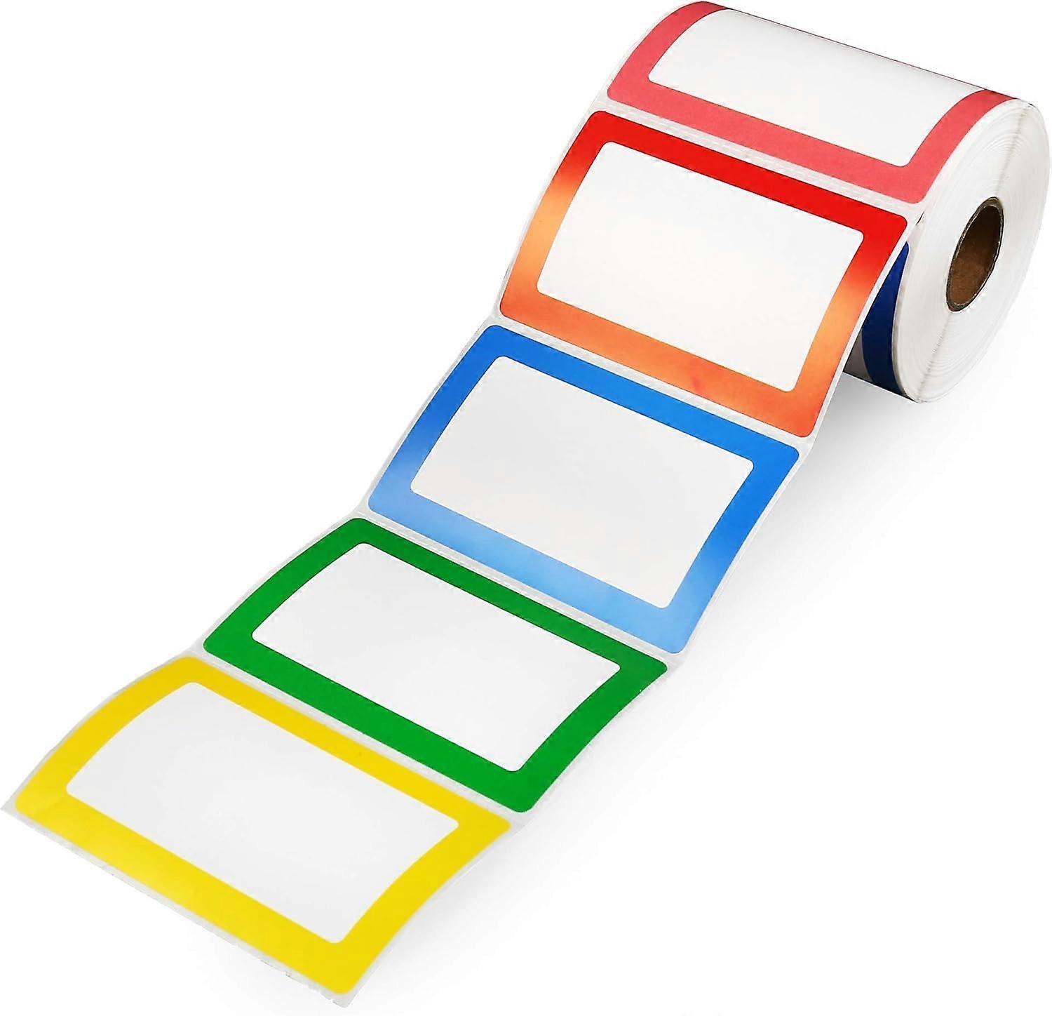 300 Pack Name Tag Stickers, Multi-Color Labels
