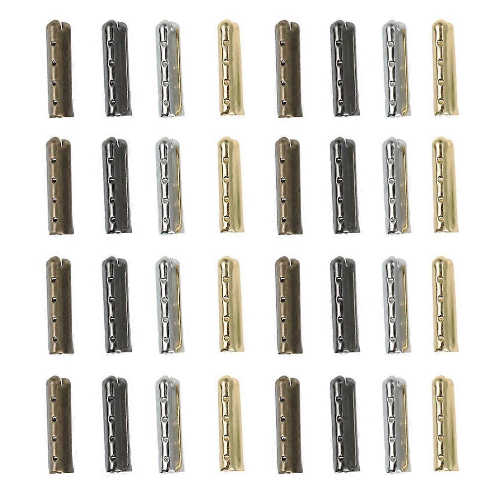 100Pcs fém Aglets tartós cipőfűző hegyű cipőfűző csere vége barkácsoláshoz