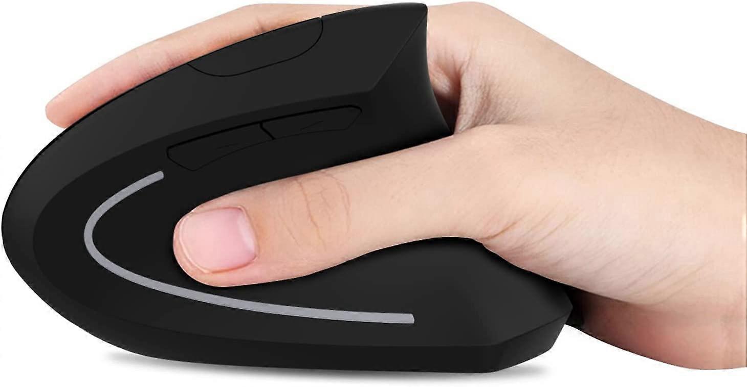 Mouse verticale, mouse ergonomico wireless, mouse per computer con mouse ottico sottile portatile 2.4G silenzioso per mouse ottico ottico per laptop con 6 pulsanti