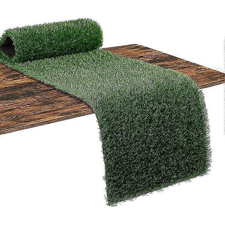 Grass Table Runner, Artificial Grass Green Turf Dining Table Decor