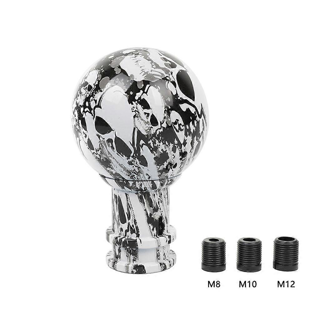 86mm Car Shift Gear Knob Gearbox Handle Ball Shape Shifting Head with Adapter