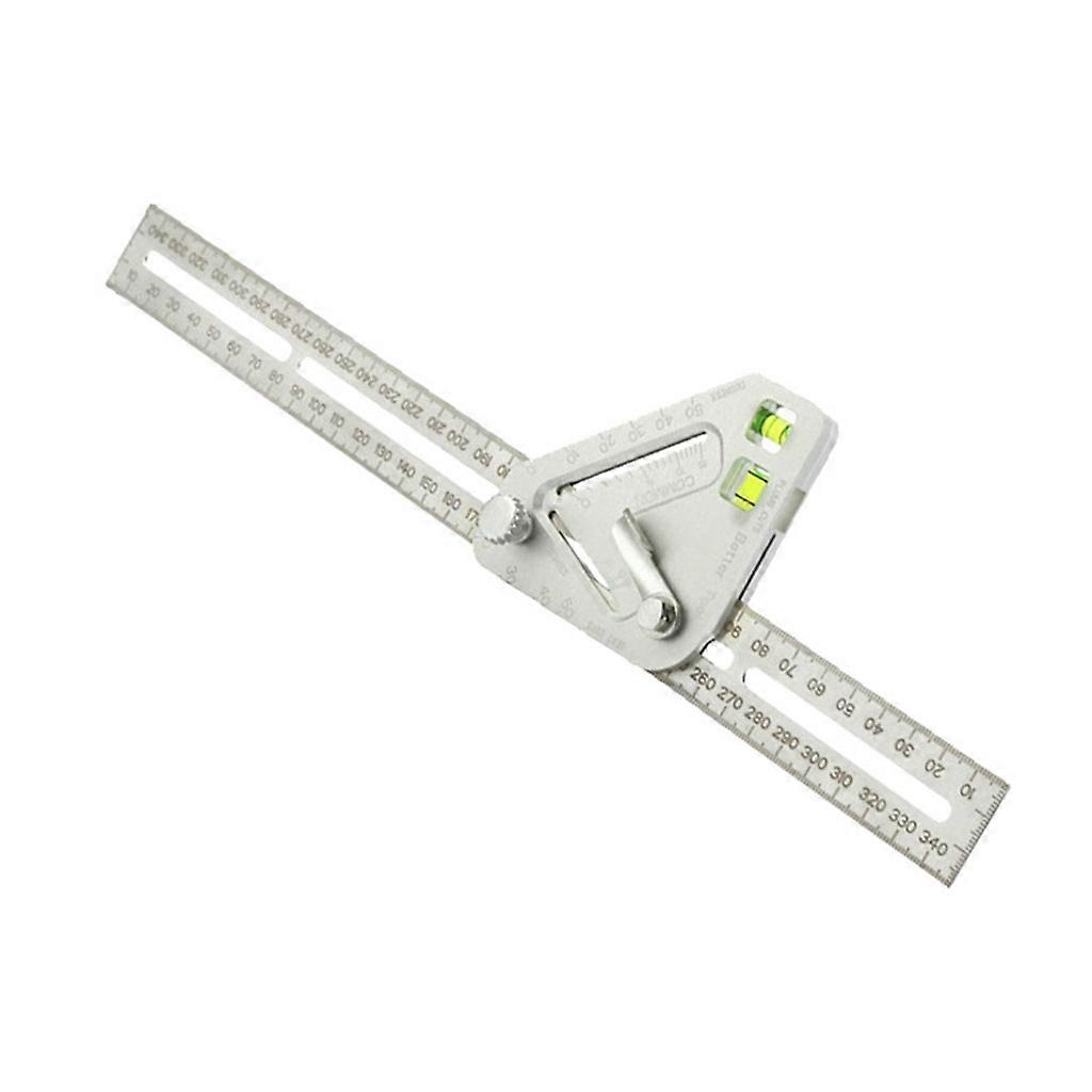 Multifunctional for Triangle Angle Ruler Level Protractor Aluminum Alloy High Accuracy Woodworking Carpentry Measuring T