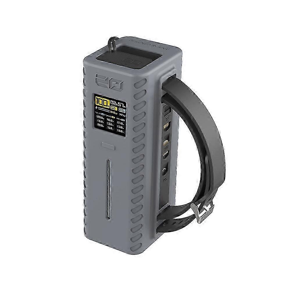 Silicone Case For Cuktech No.20 Power Bank Usb C Cable Organizer With Handle Design Fits Dustproof A