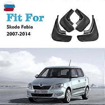 Front Rear 4pcs For Skoda Fabia Mk2 Mudguard Fenders Guard Mud Flap  Splash Mudguards Fender Car Accessories Auto Styline