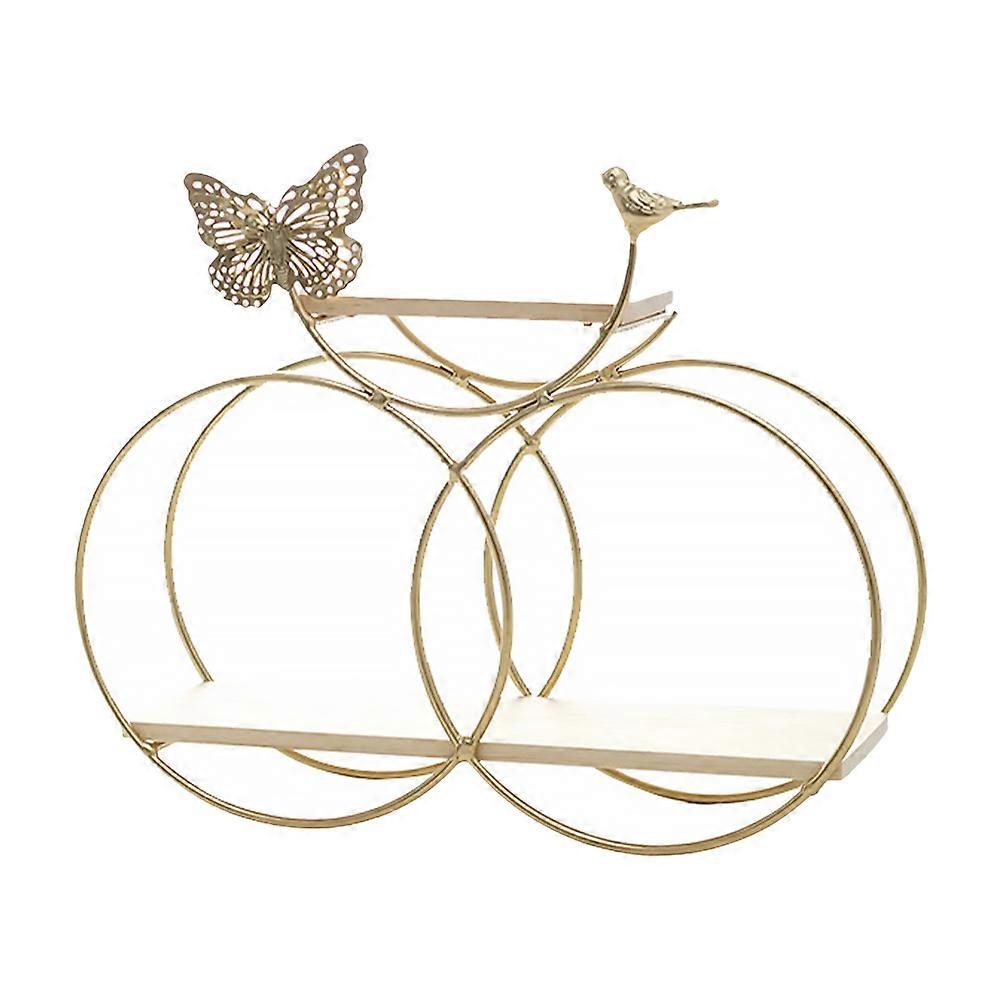 1 مجموعة من الحائط الحديد رف غرفة زخرفة الجدار المنزلية جدار تخزين الجرف