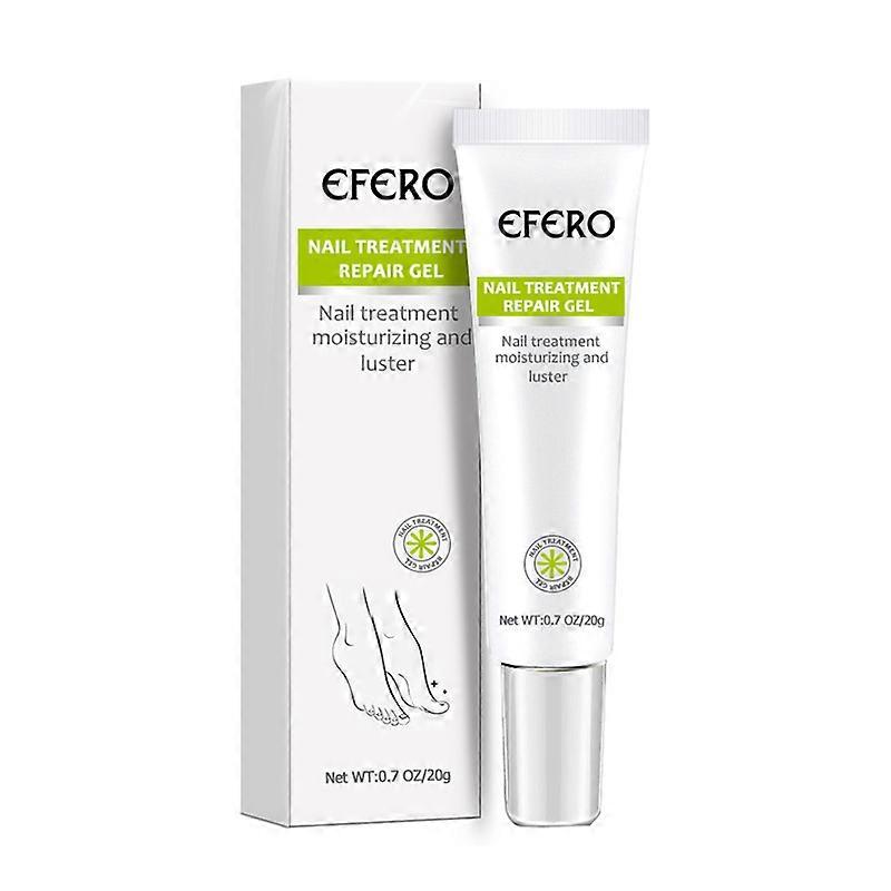 2xネイルリペアジェル足爪真菌治療ジェルは、損傷した爪のための脆い黄色の爪を復元します
