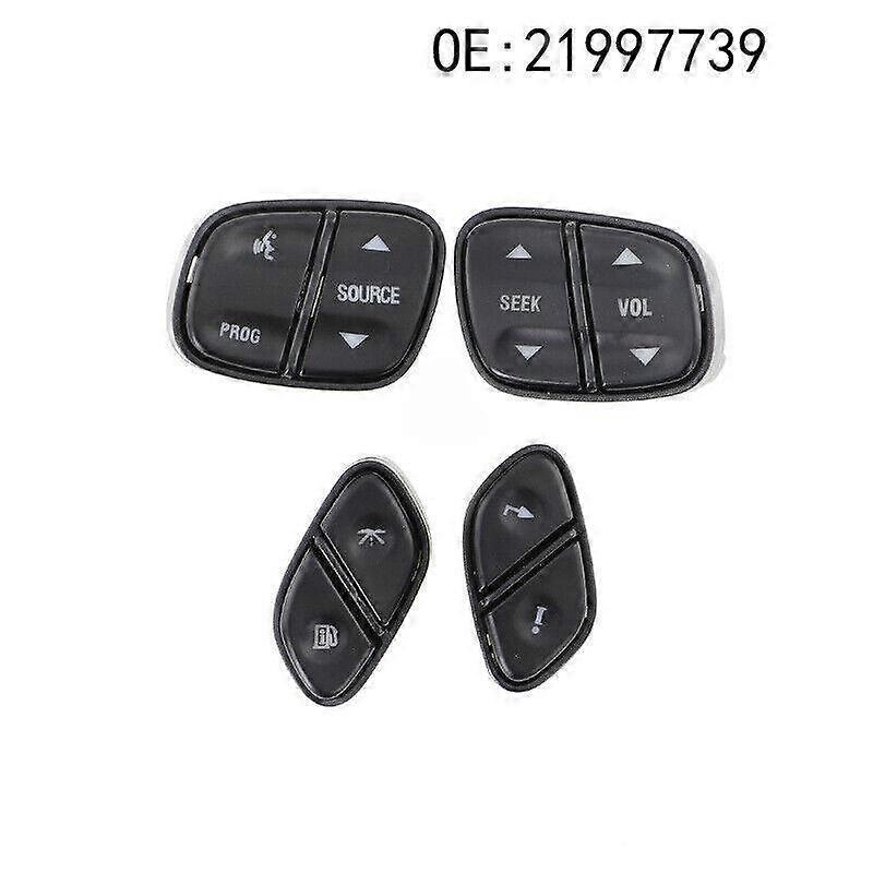 4Pcs Steering Wheel Switch Control Buttons For Chevy Silverado 1500 GMC Sierra/