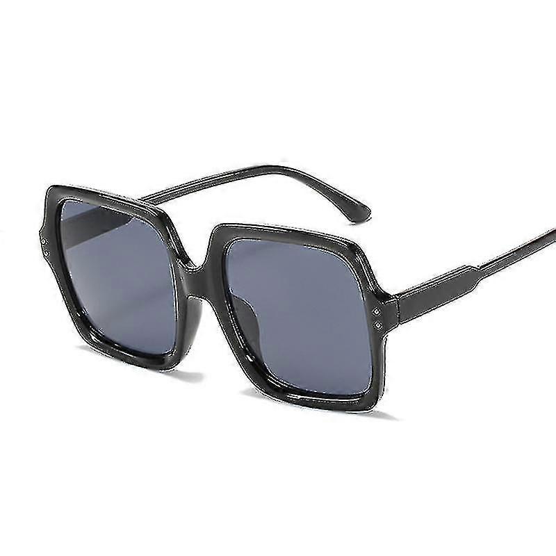 Fash Sun Glasses Fe Big Frame Retro Rivet Vinta