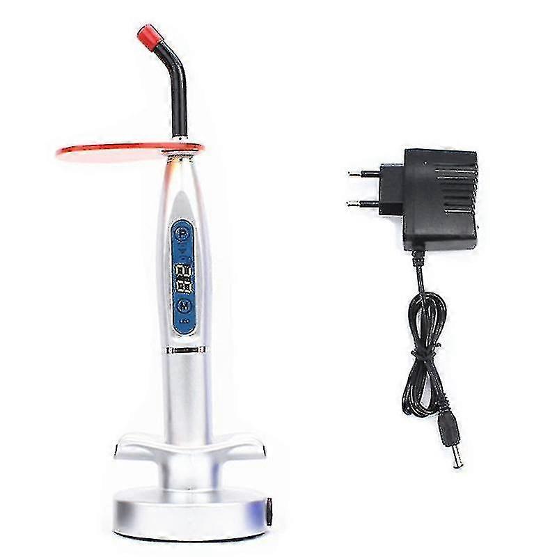 Wireless Led Dental Curing Light Device Dental Polymerized Dentistry Cured Lamp Machine Silver