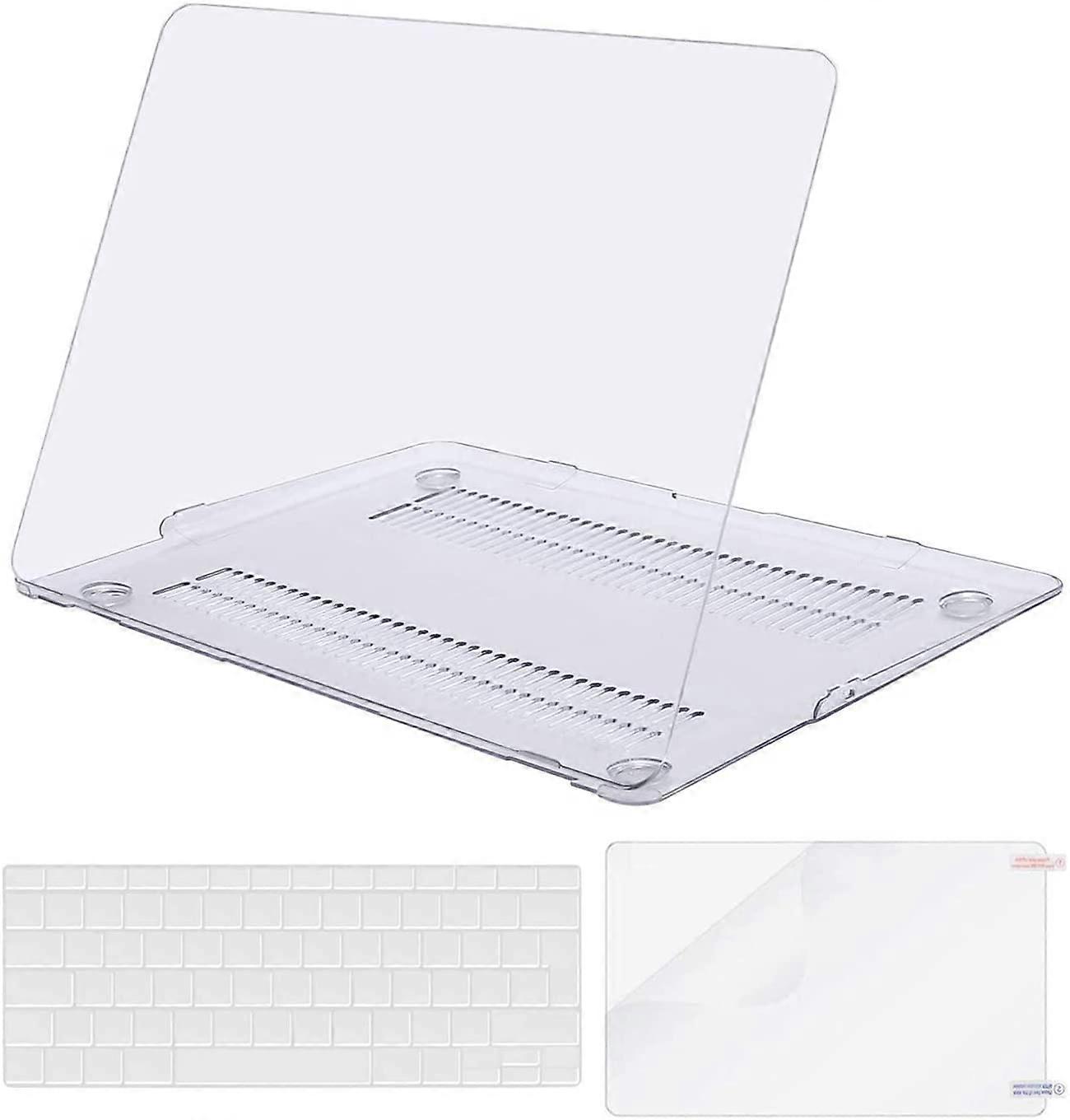 Crystal Clear  Compatible with MacBook Air 13 inch Case (Models: A1369/A1466, Older Version 2010-2017), Protective Plastic Hard Shell Case & Keyboard 