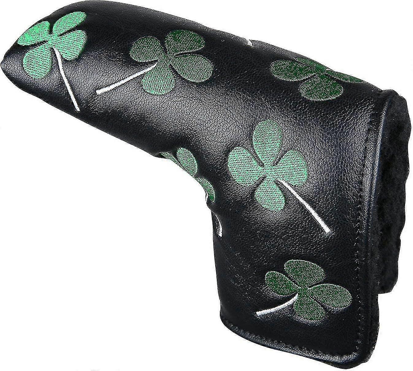 Sport Weiß Grün Kleeblatt Lucky Clover Putter Kopfabdeckung Vierblättriges Kleeblatt Kopfbedeckung H A