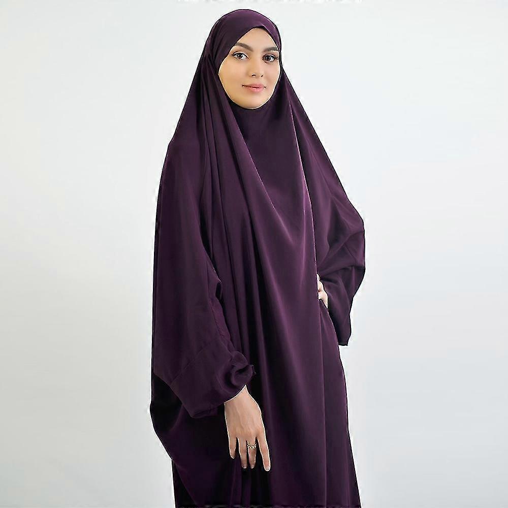 Robes musulmanes pour femmes, Abayas pour femmes, robe de prière musulmane, manches longues, 142 cm, Noir/blanc, Taille unique Robes musulmanes pour femmes, Abayas pour femmes, robe de prière musulmane, manches longues, 142 cm, Noir/blanc, Taille unique
