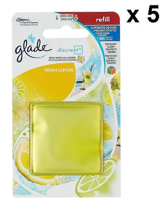 5 x 8g Glade Discreet Refills - Lemon