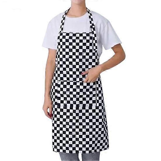 Practical Pinafore Sturdy Neck Design Kitchen Accessories Striped Waist Apron for Bar