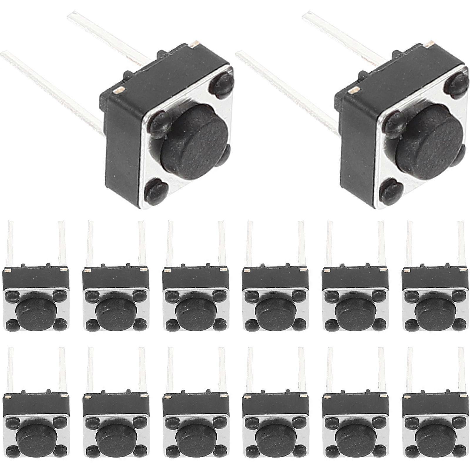 100pcs Tactile Switch Momentary Switch Push Button Switch For Breadboard Pcb