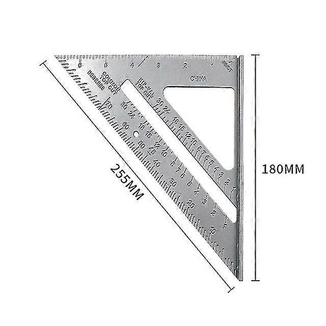 Measuring Tool Carpenter Straight Ruler Aluminum Alloy Speed Protractor Miter 3 Right Angles Scriber Saw Guide Rail Setsquare