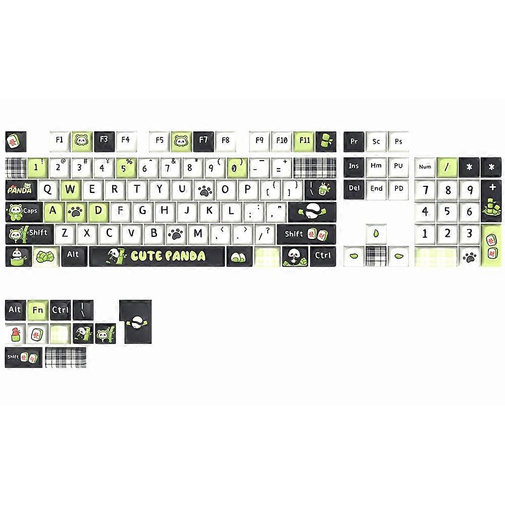 Y-FRUITFUL 116Pcs Keycaps Computer Mechanical Keyboard ABS Key Caps Kit - Panda