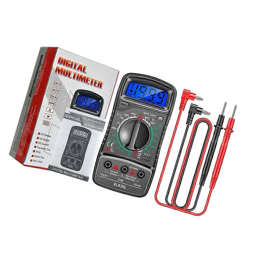 XL830L Ohmmeter Voltmeter Voltage Current Tester with Backlit