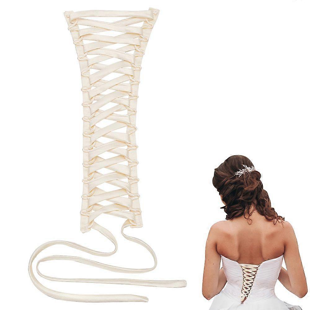 Corset Back Kit Wedding Dress Corset Kit Women's Wedding Dress Zipper Replacement Polyester Corset Back Kit Adjustable Fit Satin Corset Back Kit for F