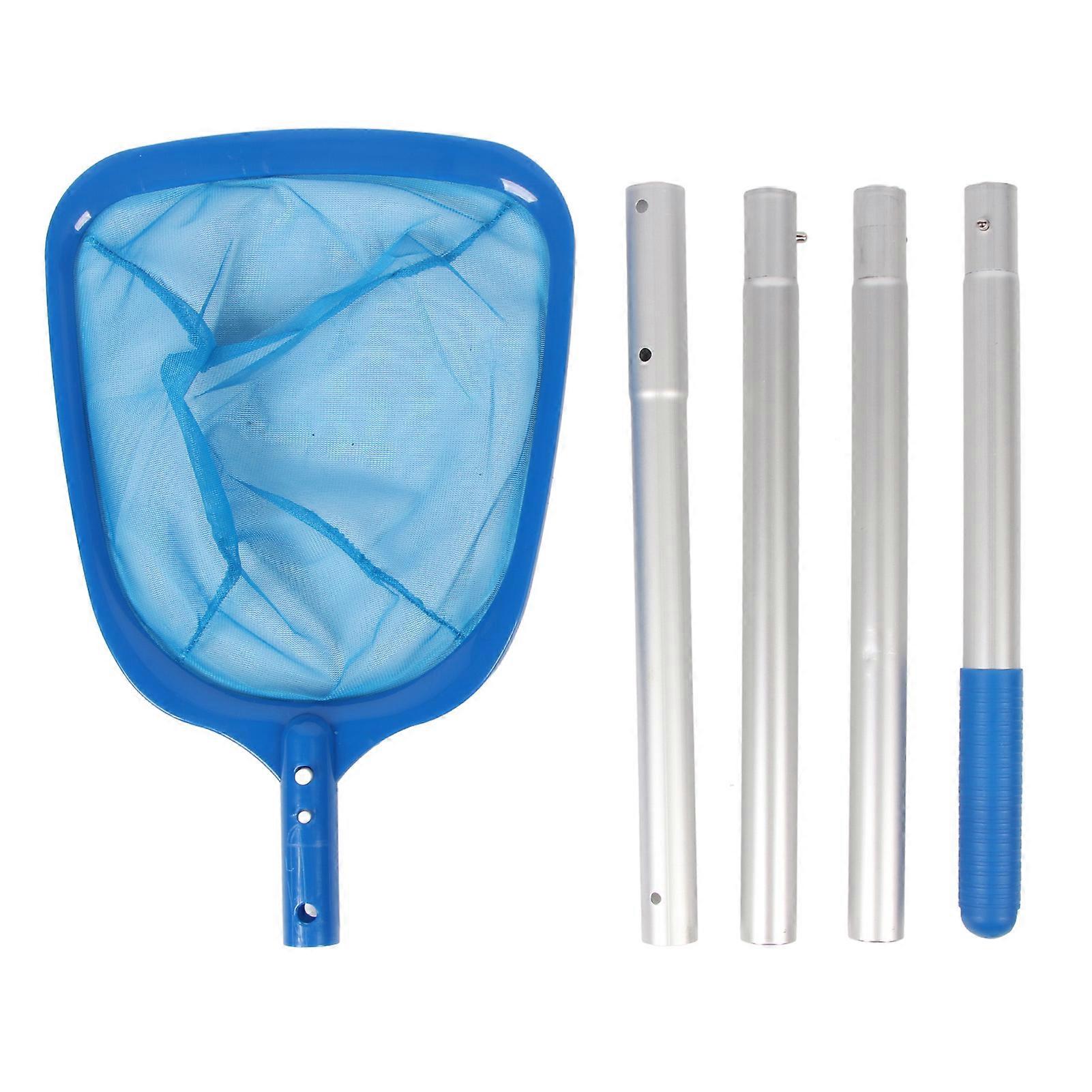 Reinforced Frame Pool Skimmer Net, Large Opening, with Long Poles, for Spa, Pond, Swimming Pool