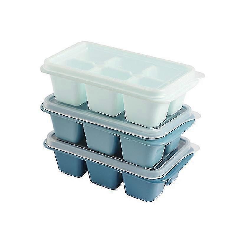 Ice Cubes Maker Mold Food-grade Silicone With Lid Bpa Free Flexible For Juice