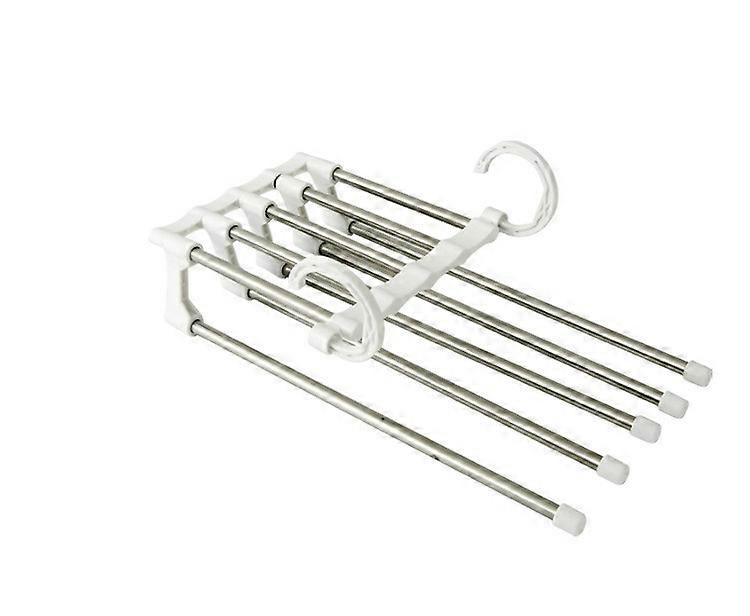 Stainless steel telescopic foldable multifunctional trouser rack
