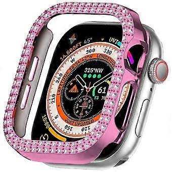 Para Relógio 10 46mm Decoração de Strass de Linha Dupla Capa Oca Capa de Moldura de Relógio de PC Estilo B Multicolorido