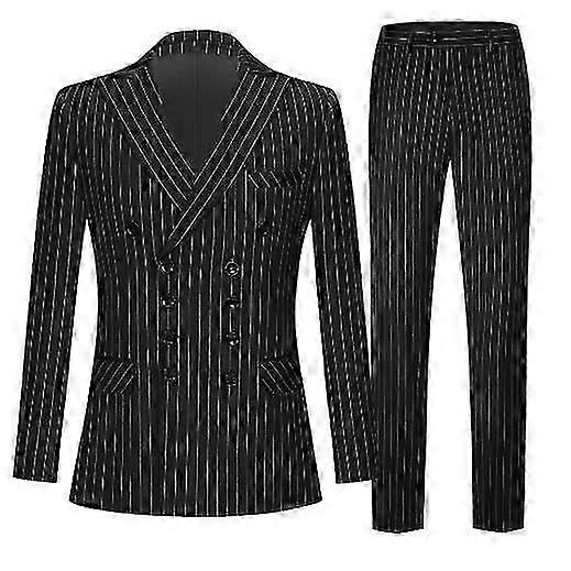 Ανδρικό κοστούμι Slim Fit Double Breasted Pinstripe 2-Piece