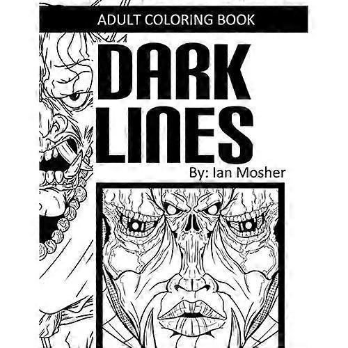 Dark Lines: Malbuch für Erwachsene