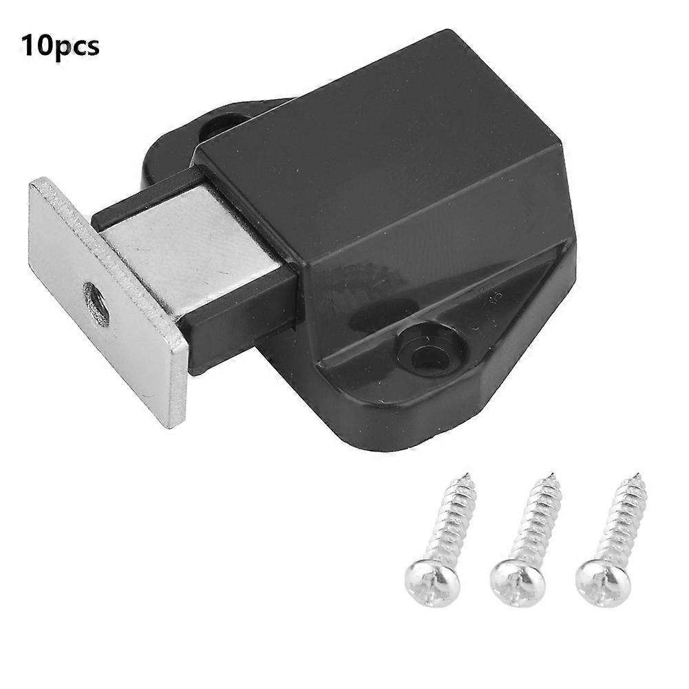 Single Door Cabinet Wardrobe Suction Free Pulling Rebound Catch Latch (Black)