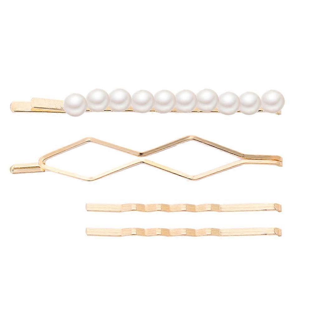 סגנון פשוט סגסוגת ילדה סיכת ראש נשים Barrette צעיר גברת שיער קליפ סט(#2)