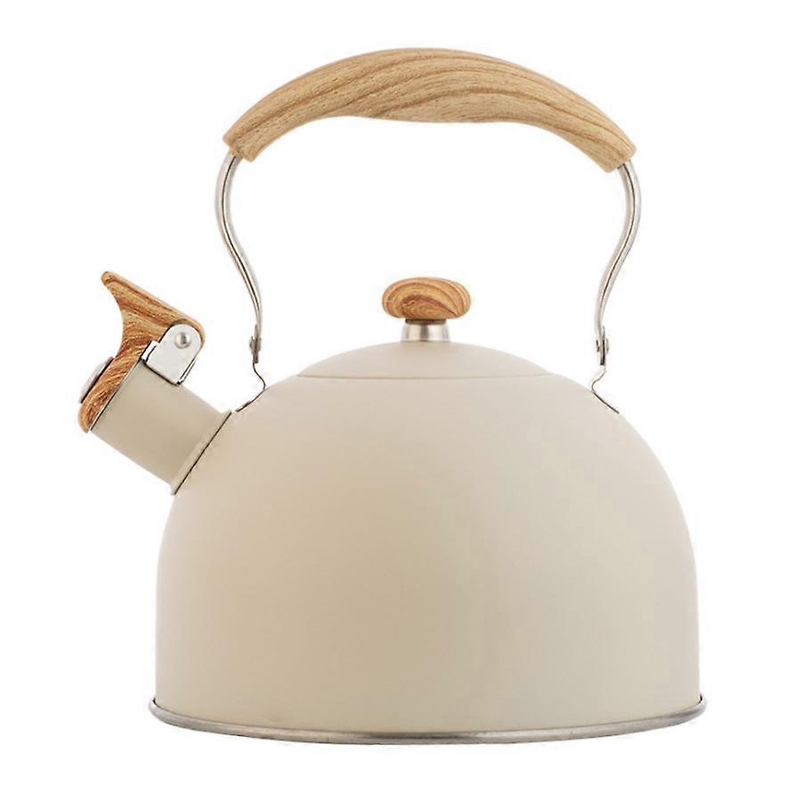Whistling Kettle, 2.5L, Cream White, Foldable Handle, for 1-5 Persons