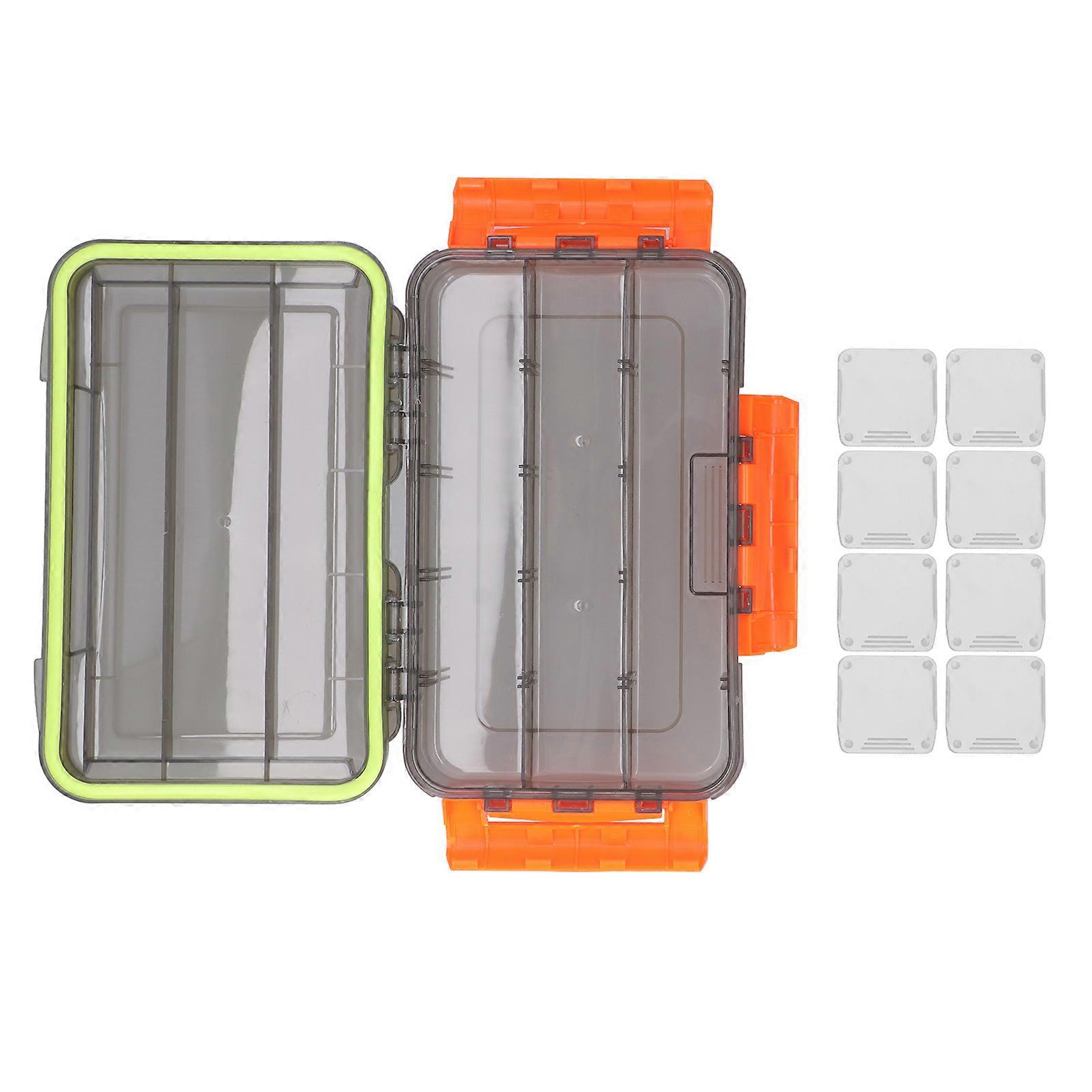Lure Box Double Layer Fishing Tackle Storage Tray Waterproof Removable Dividers Hook Organizer