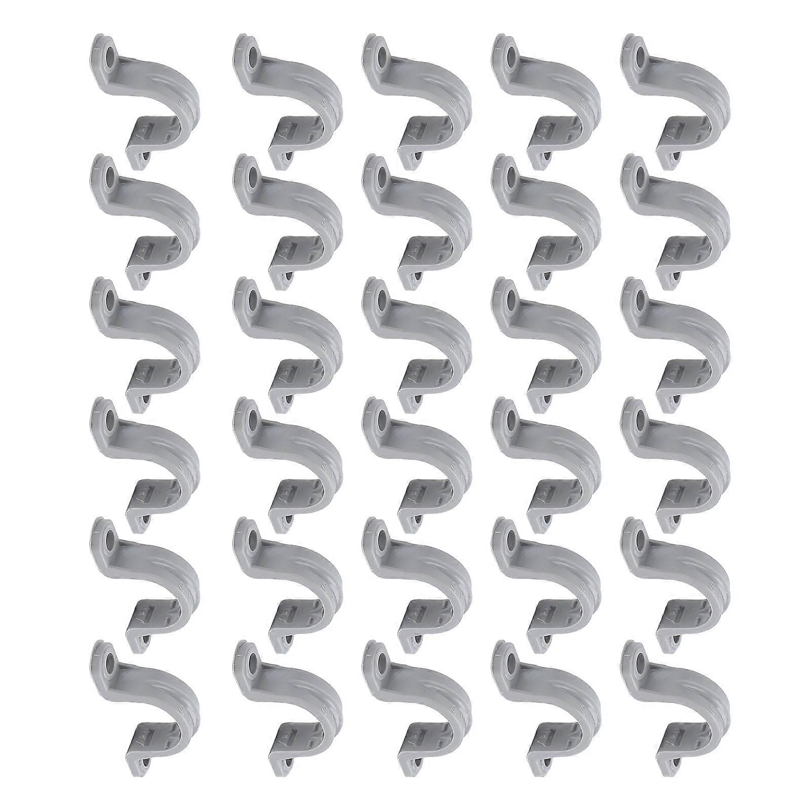 30Pcs PVC Electrical Conduit Clamp 2-Hole U Bracket 3/4 Inch