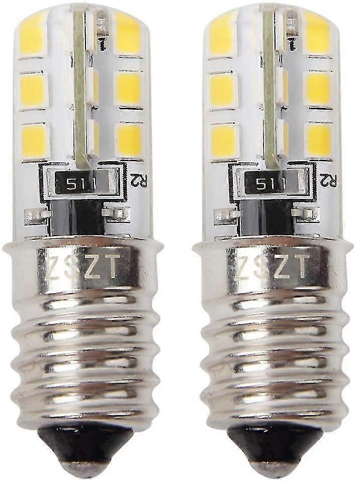 LED-Kühlschranklampe E14 2 W (entspricht Halogen 10–25 W), Warmweiß 3000 K, 220–240 V, wasserdicht – 2er-Set