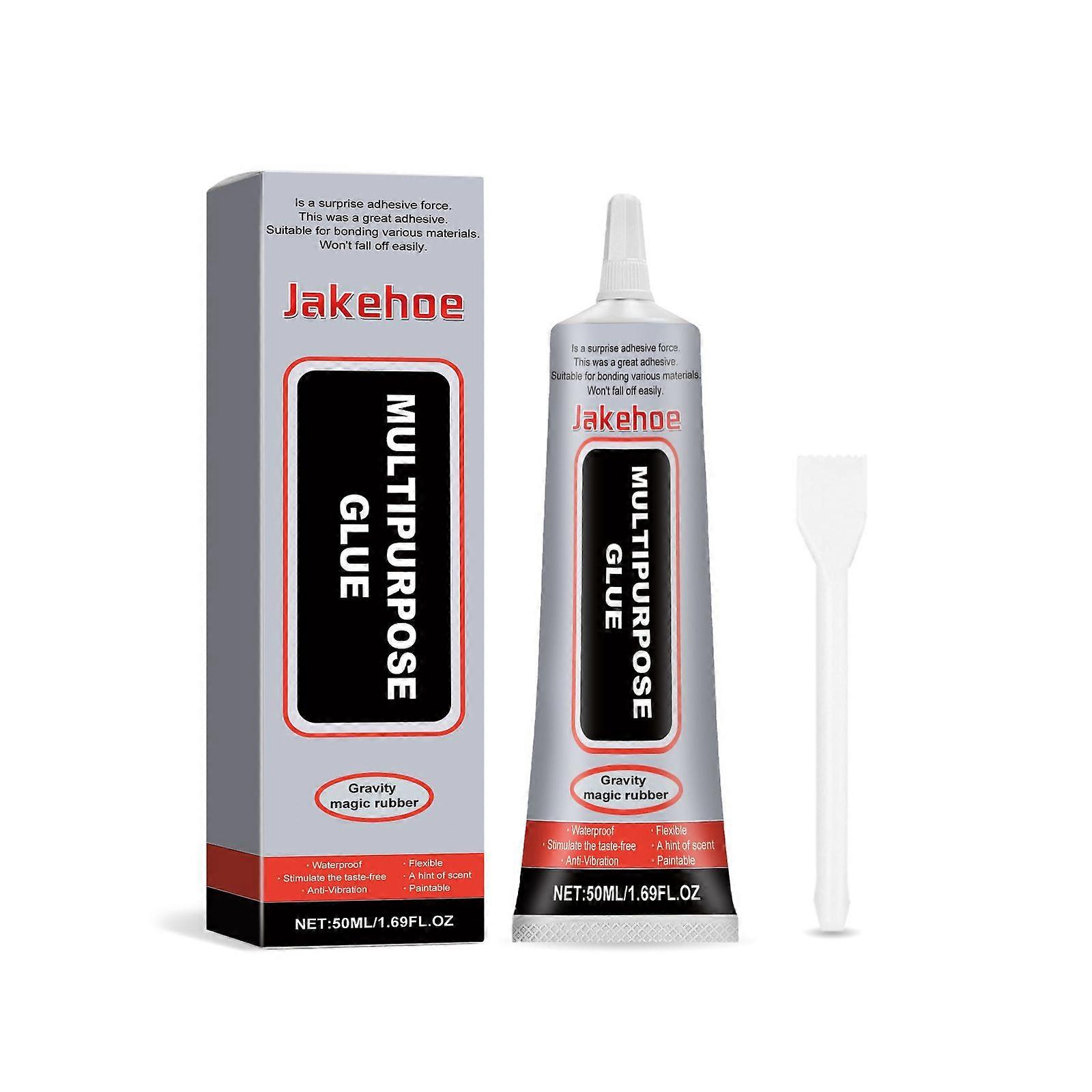 Jakehoe Multi-Purpose Glue Liquid Adhesive Waterproof Leather Fabric Patch Cracks Multi-Purpose Glue