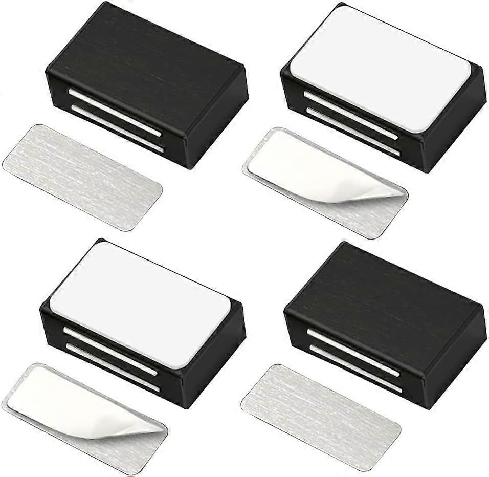 عبوة من 4 مغناطيس باب ذاتي اللصق لأبواب الخزانة ، مغناطيس باب محدث للأثاث ، صيد مغناطيسي ، إغلاق مغناطيسي قوي للخزانة ، أدراج ،